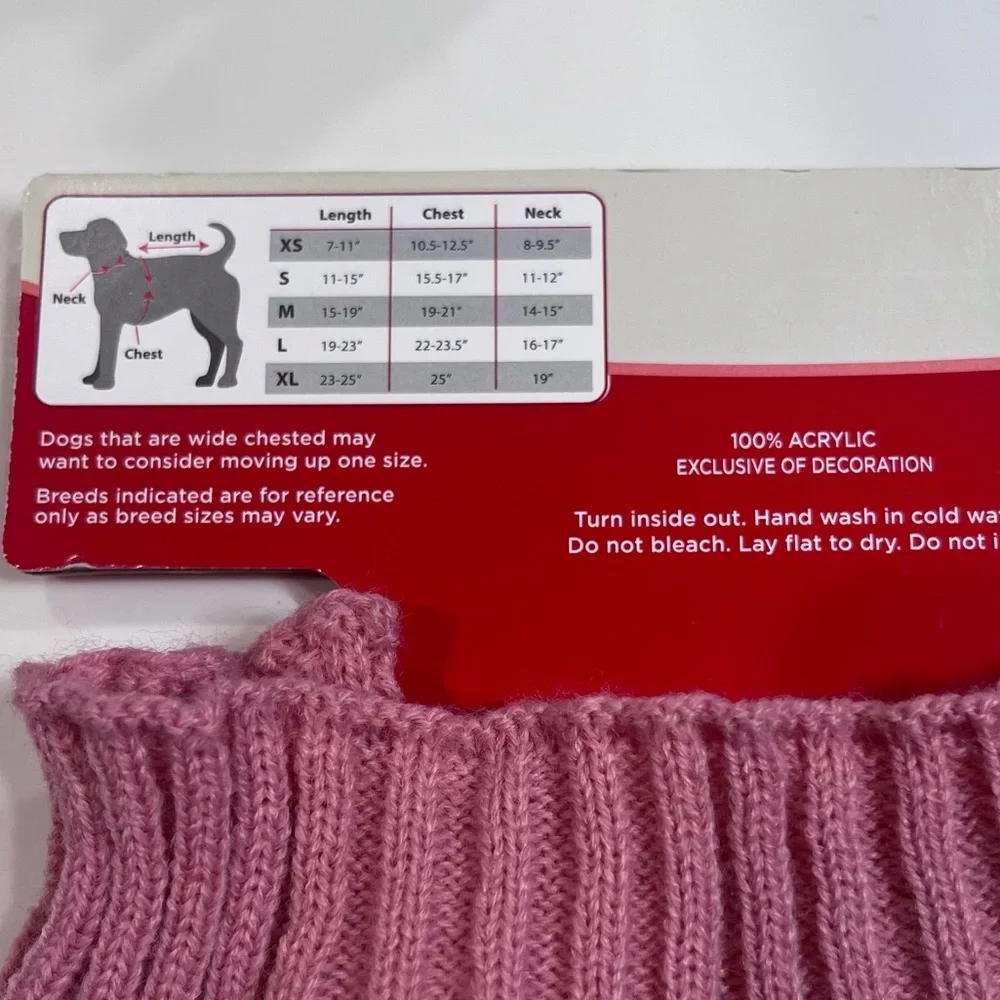 2 NEW Pet Dog Christmas Sweaters Medium Christmas Trees And Fa La La La La